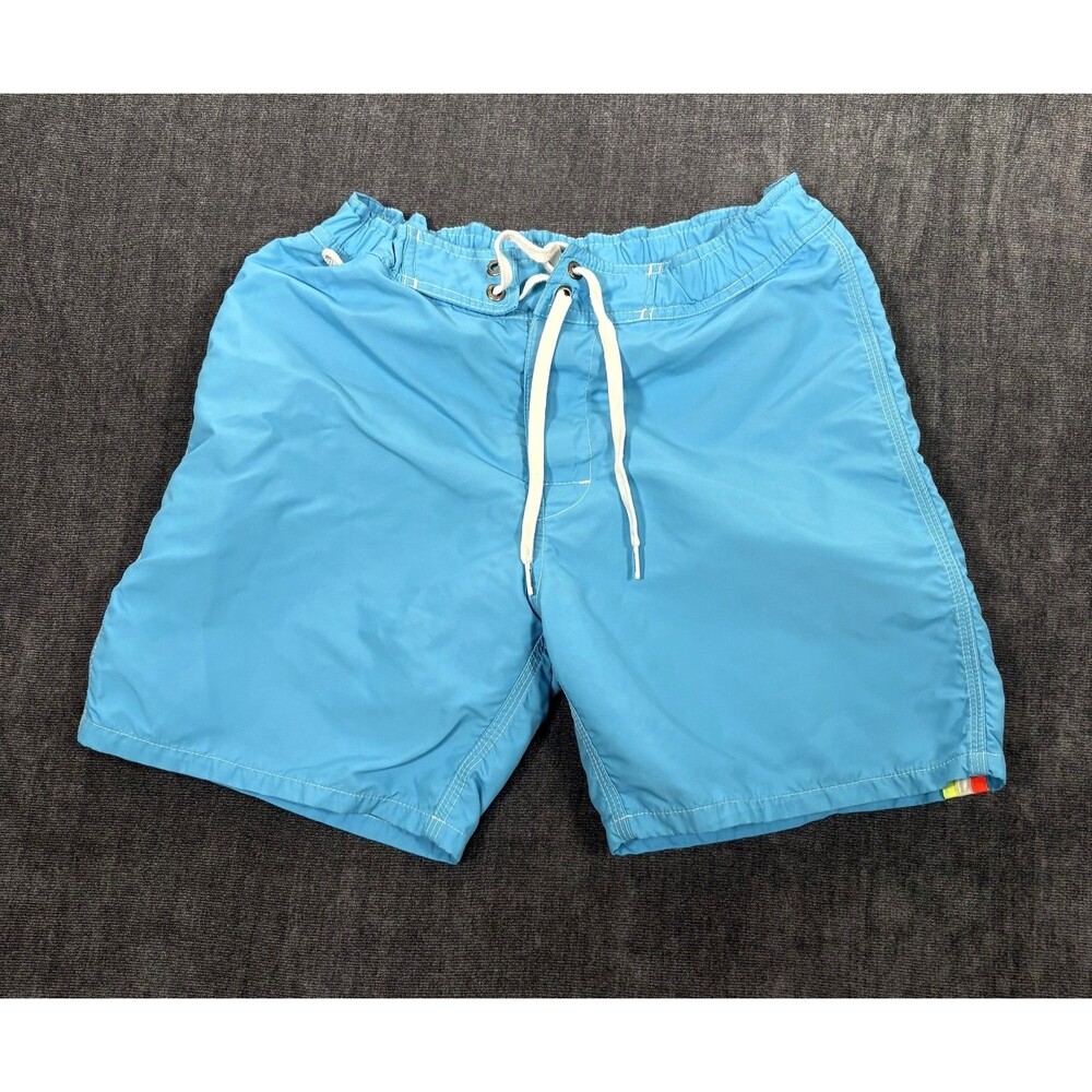 Sundek Swim Trunks Mens 29 Blue Drawstring Beach Resort Vacation Shorts